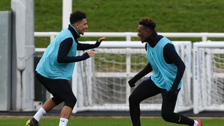 Sancho is delighted to have been joined by Callum Hudson-Odoi in the senior English team