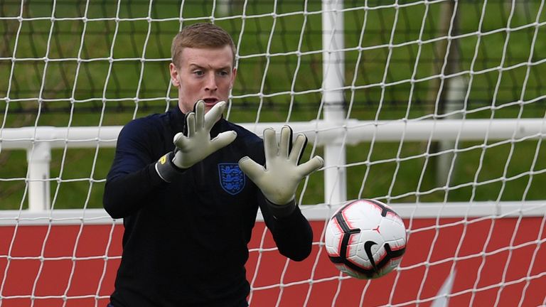 Jordan Pickford had a tough season with Everton after playing in last summer's World Cup