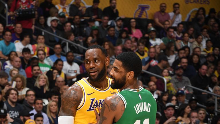 Kyrie Irving And Lebron James Each Score 30 Points As Boston Celtics