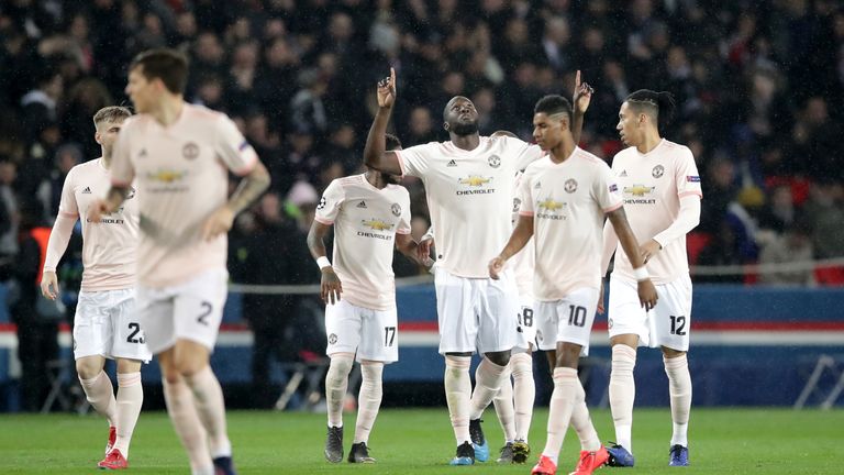 Image result for psg vs manchester united 1-3