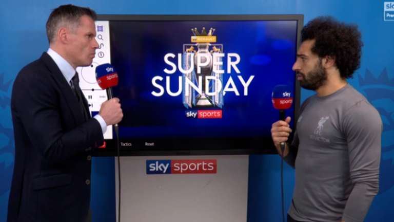 Salah spoke with Jamie Carragher after the game and hit back at his critics
