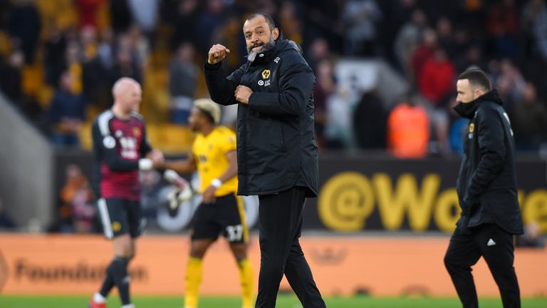 Nuno Espirito Santo's side are now comfortably in the top half