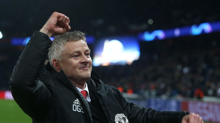 Solskjaer has led Manchester United to 14 wins from his 18 games in charge