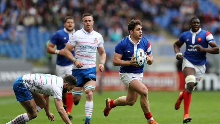 Damian Penaud scored France's final try to finish their tournament with a victory 