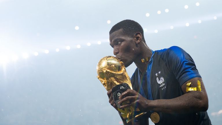 Paul Pogba won the 2018 World Cup with France, but has barely played this season