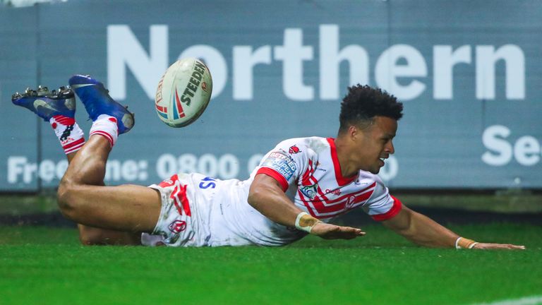 Regan Grace scores as the Super League leaders battled their way into a winning position
