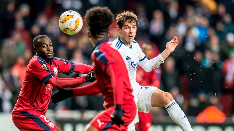 Tottenham are monitoring FC Copenhagen's Robert Skov