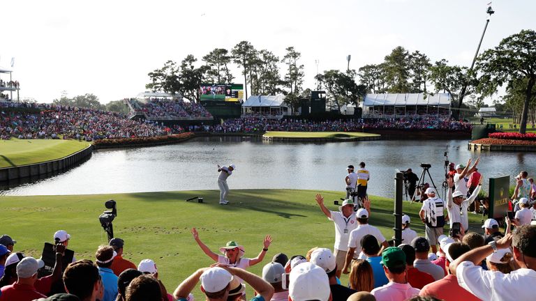 Large crowds gathered for the opening round at TPC Sawgrass