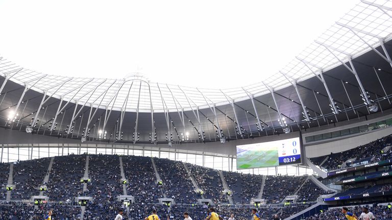 Tottenham's U18 team were the first players to grace the new stadium