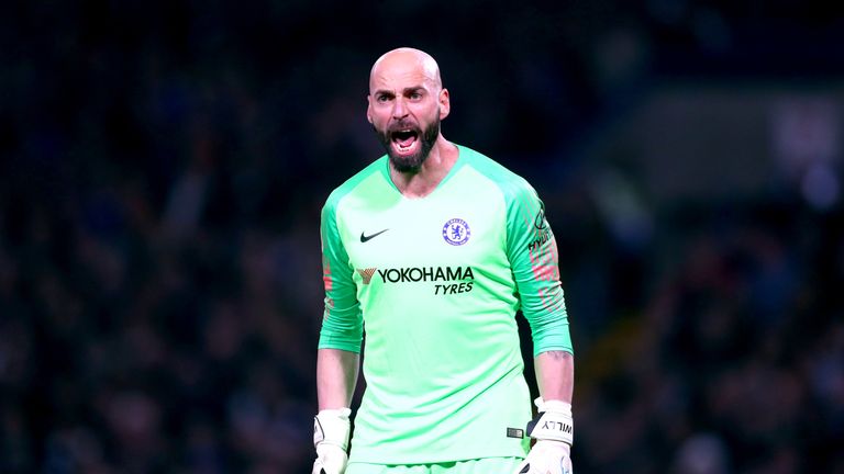 Willy Caballero could keep his place in goal for the trip to Fulham, says Sarri