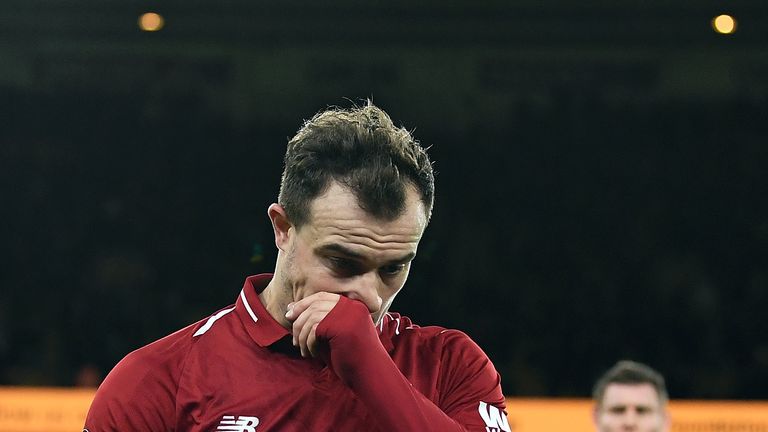 Xherdan Shaqiri will miss Switzerland's first to qualifying games for Euro 2020 through injury