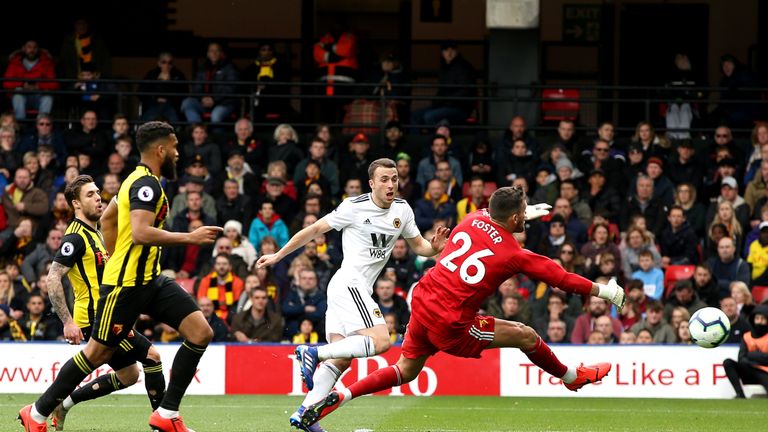 Diogo Jota makes it 2-1 to Wolves