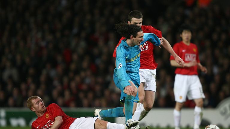 Messi failed to find the back of the net in his only other Champions League appearance at Old Trafford