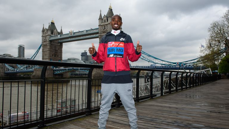 Farah is set to compete in the London Marathon on Sunday