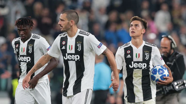 Leonardo Bonucci (right) criticized Moise Kean (left) for celebrating his goal in front of the Cagliari fans after he racially badaulted him during the match.