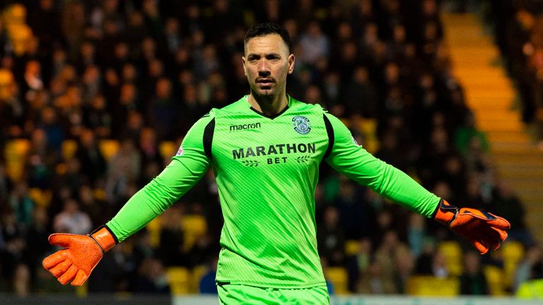 Hibernian goalkeeper Ofir Marciano has kept two clean sheets in his last three appearances for the club