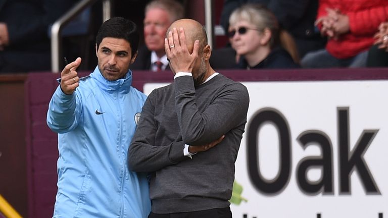 Pep Guardiola and Manchester City had endured a frustrating afternoon at Turf Moor before Aguero's goal just after the hour mark