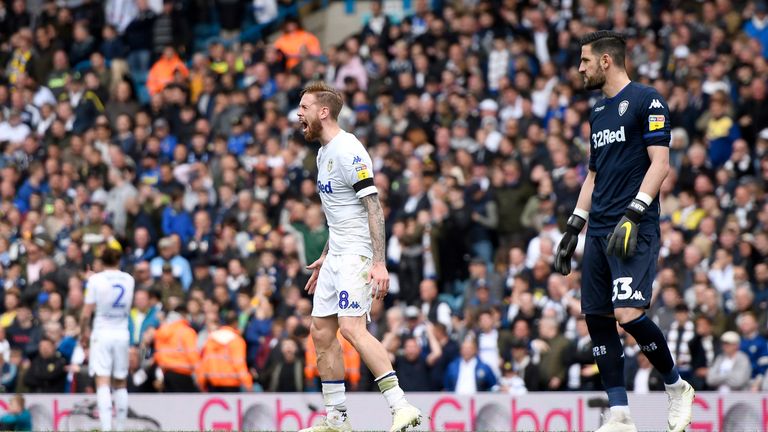 Pontus Jansson vents his frustration after Aston Villa were allowed to level