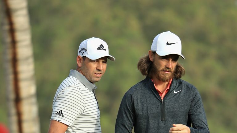 Sergio Garcia partners Tommy Fleetwood at the Zurich Classic of New Orleans