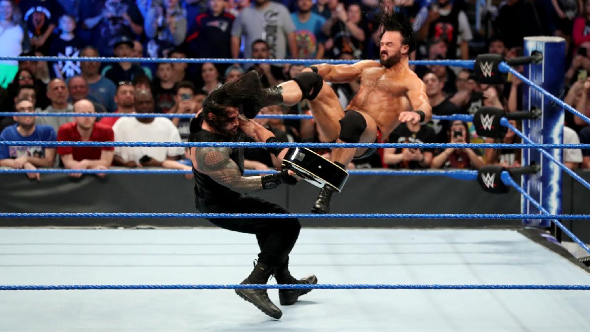 WWE SmackDown: Drew McIntyre attacks Roman Reigns | WWE News | Sky Sports