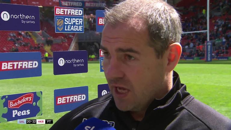 Salford head coach Ian Watson reflects on his side's 22-20 defeat to Hull KR at Anfield in Magic Weekend. 