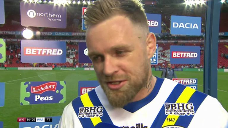 Blake Austin reflects on Warrington's win over Wigan at Anfield after being named man of the match.