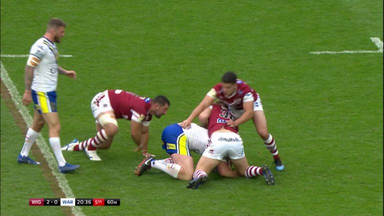 Watch the best of the action as Warrington overcome Wigan on day one of Super League's Magic Weekend at Anfield.