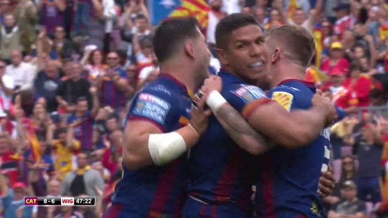 Watch highlights of Catalans' win over Wigan in Barcelona