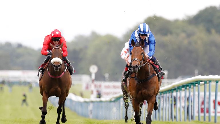 Battaash is too quick for Mabs Cross at Haydock