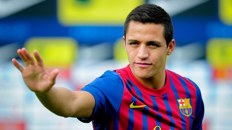 Sanchez joined Barcelona in 2011 before signing for Arsenal three years later