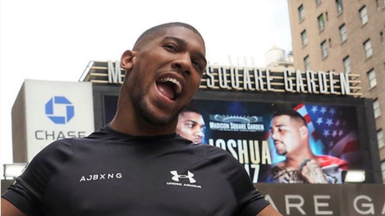 Anthony Joshua makes his US debut at Madison Square Garden
