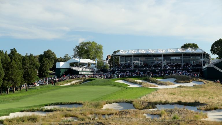 The 18th hole on the Black Course at Bethpage State Park