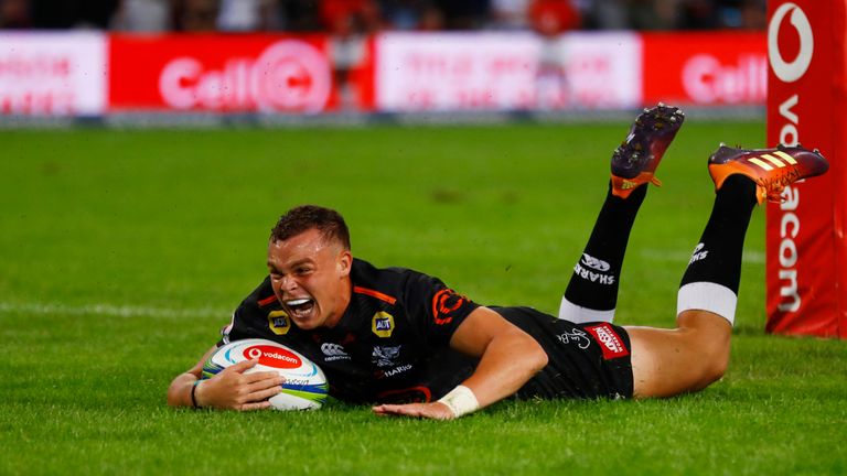 Curwin Bosch was one of three try scorers as the Sharks beat the Lions
