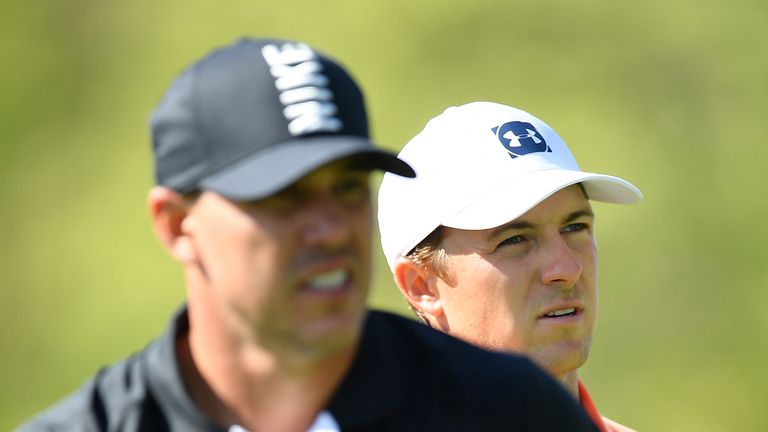 Koepka played alongside Jordan Spieth in the final group