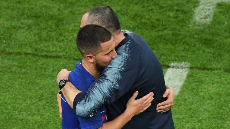 Eden Hazard and Maurizio Sarri both face uncertain futures at Chelsea