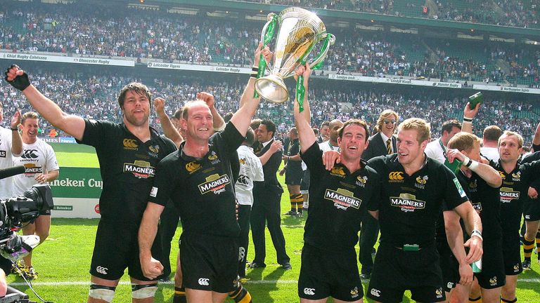 At 22, Haskell (right) played his part in Wasps' European Cup triumph of 2007