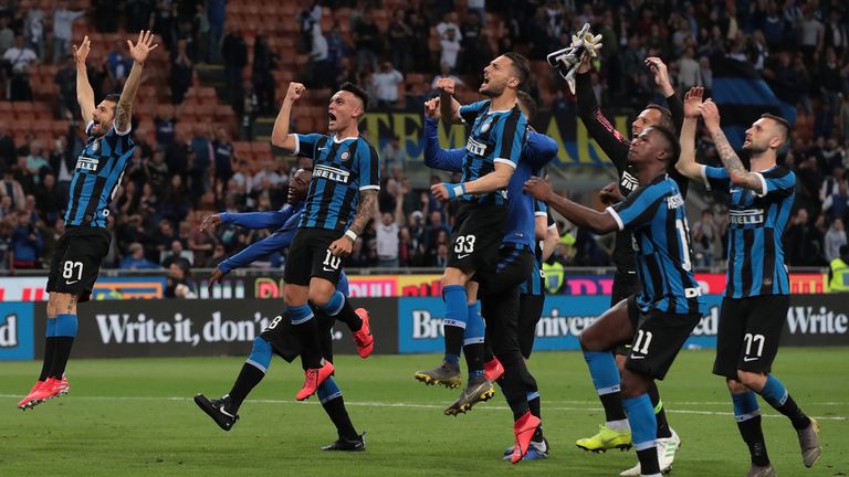 Inter Milan are also in next season's Champions League