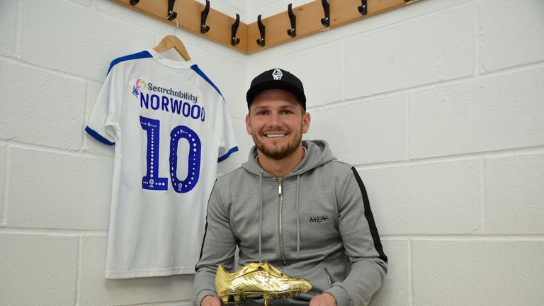 29 goals for James Norwood, who won a string of awards for his performances this year