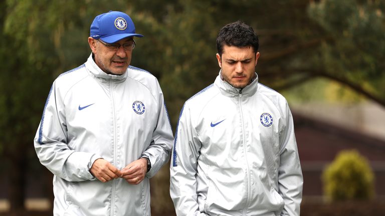 Maurizio Sarri has short options at centre-back for the first leg in Germany