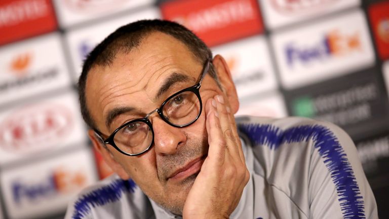 Maurizio Sarri won the Europa League and guided the Blues to a third-place finish in 2018/19