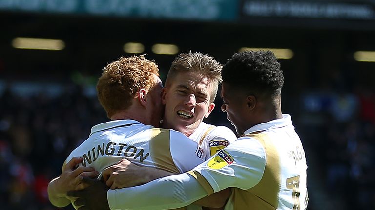 David Wheeler celebrates after scoring his early winner