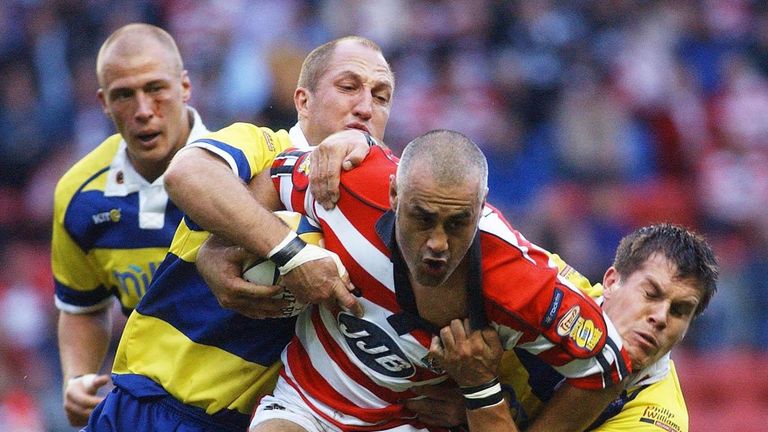Pongia played in the Super League Grand Final with Wigan Warriors in 2003