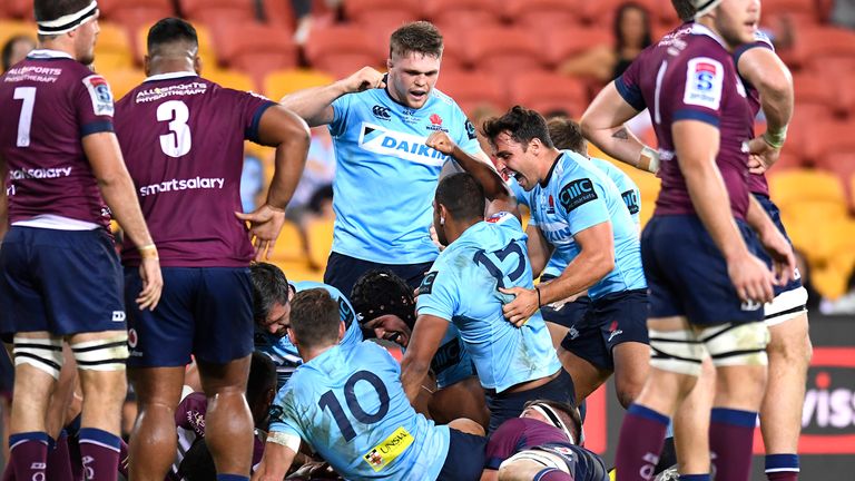 The Waratahs won a stunning contest against the Reds