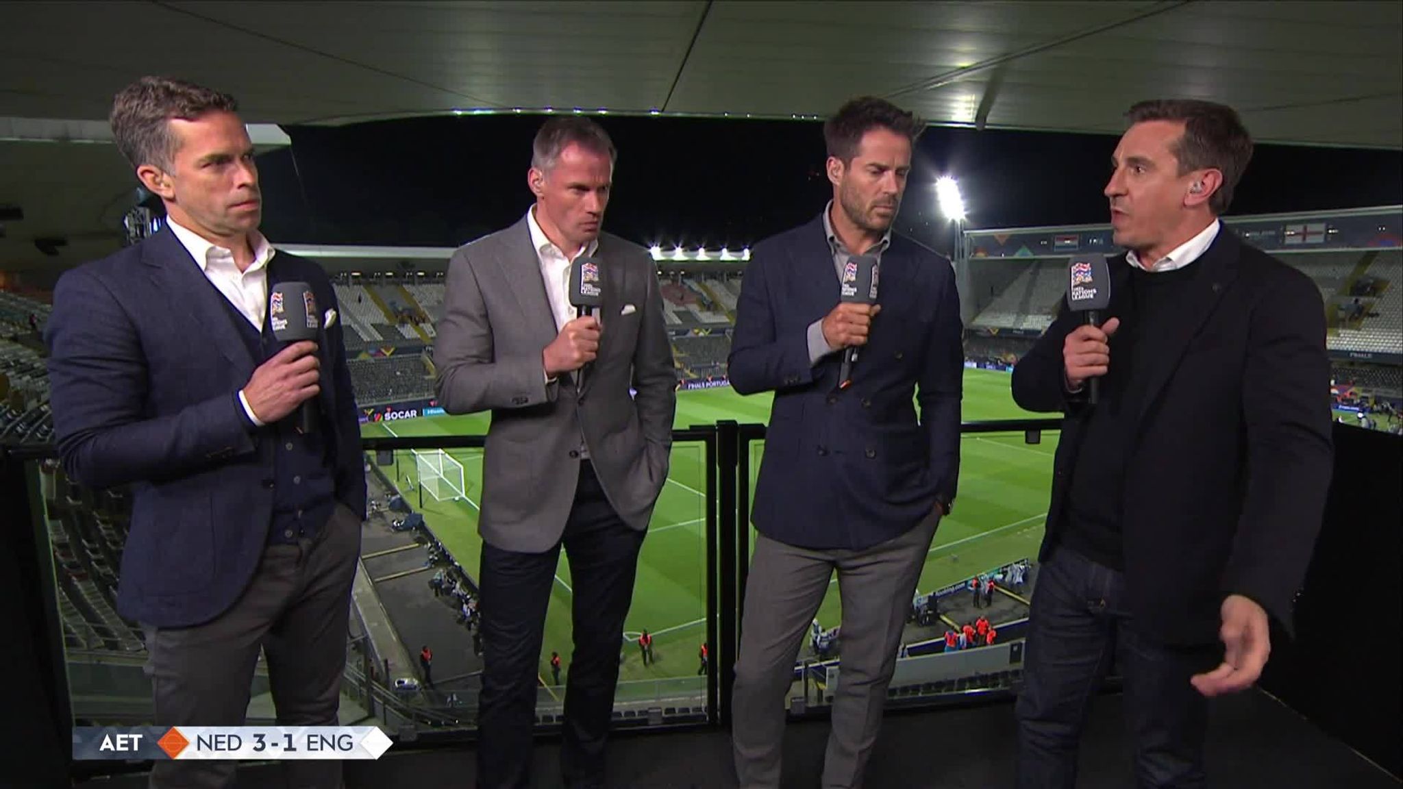 Jamie redknapp coat on sky online sports