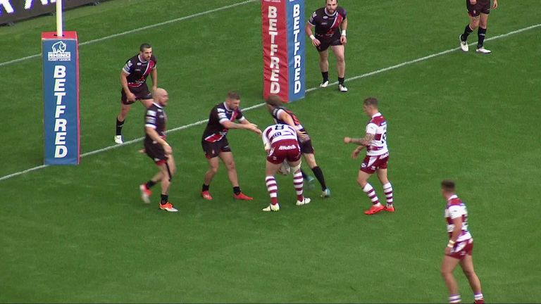 Watch highlights of Wigan's victory over Salford Red Devils