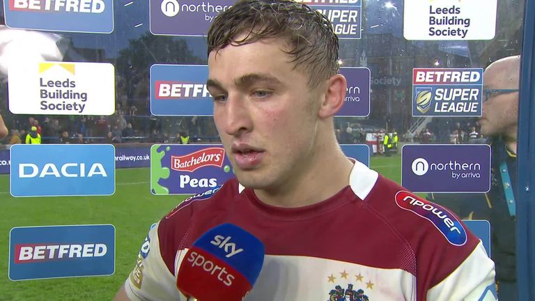 Man of the match Sam Powell chats to Sky Sports after Wigan's 23-14 Super League victory at Leeds on Friday