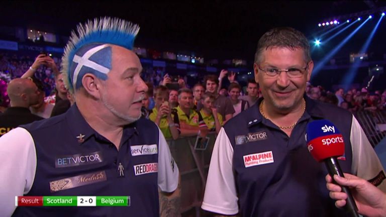 Peter Wright and Gary Anderson put Scotland through to the semi-finals after an excellent performance against Belgium