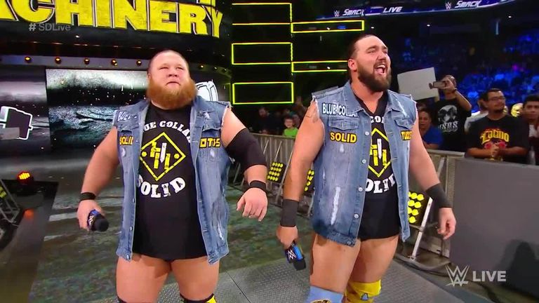 Heavy Machinery get a shot at the SmackDown tag-team titles on Sunday night