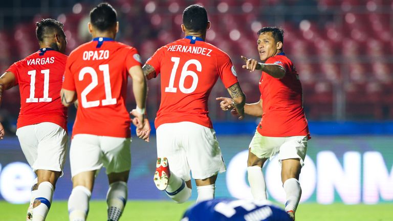 Sanchez scored his first goal in five months in Chile's win over Japan