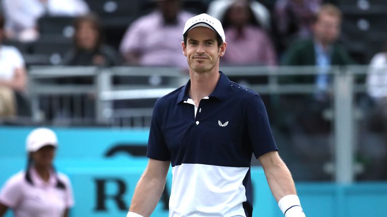 Andy Murray will be back in action on Saturday at Queen's Club